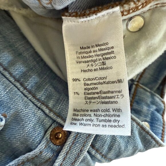 J.Crew Womens High-Rise Stretch Denim Shorts Size 27 Light Wash Button-Fly - Picture 3 of 8